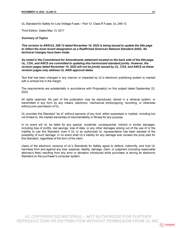 UL 248-12 PDF UL 248-12 PDF